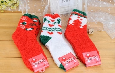 樂高家居毛絨圣誕襪3色組合裝 聚美優品限時特賣，正品折扣不容錯過